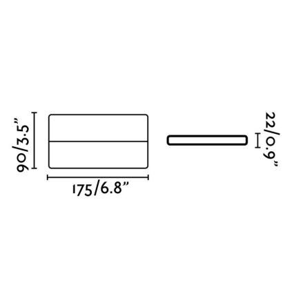 FARO 70647 - LED Auβen-Wandbeleuchtung ADAY-2 LED/12W/230V IP54