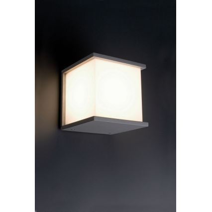 Faro Barcelona BONN Wandleuchte In Dunkelgrau – IP54, E27 Fassung & Mit Masseverbindung