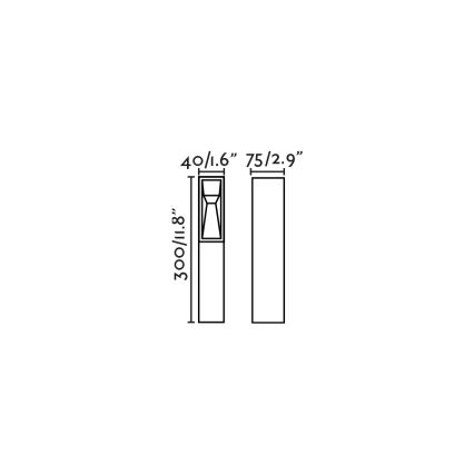 FARO 70938 - LED-Außenleuchte TIL LED/3W/24V CRI 90 IP65 schwarz