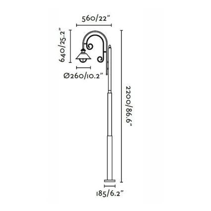 FARO 71116 - Außenlampe NAUTICA 1xE27/11W/230V IP33