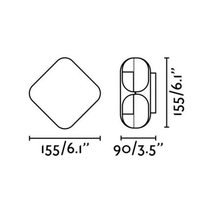 FARO 71212 - LED-Außenwandleuchte BU-OH LED/12W/230V IP65