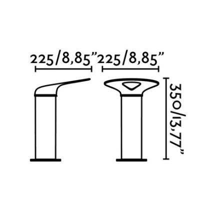 FARO 71224 - LED-Außenlampe LOTUS LED/18W/230V IP65