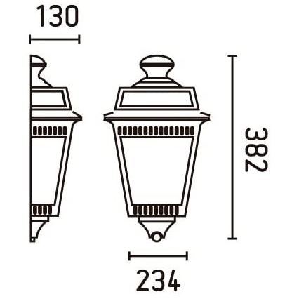 FARO 71424 - Außenwandleuchte ARGOT 1xE27/100W/230V IP44