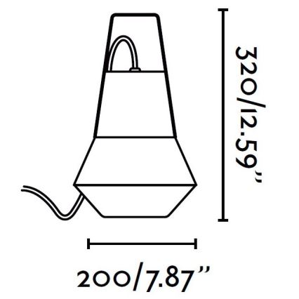 FARO 71562 - Auβen-Hängeleuchte CAT 1xE27/20W/230V IP54