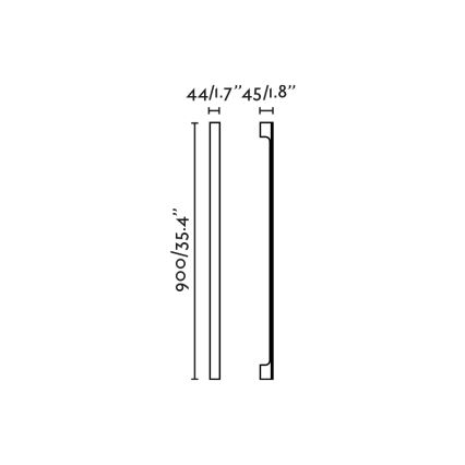 FARO 71803 - LED-Außenwandleuchte LIME LED/10W/230V 2700/3000/4000K 90 cm CRI 90 IP65 schwarz
