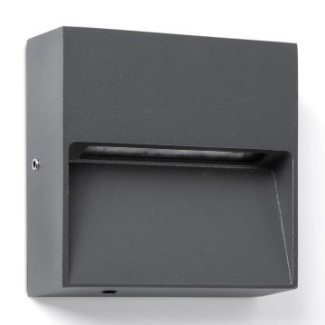 FARO 71963 - LED-Treppenleuchte DUNE LED/3W/230V 2200/2700/3200/4000K IP65 Anthrazit, quadratisch