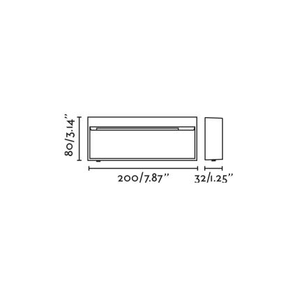 FARO 71967 - LED-Treppenleuchte DUNE LED/6W/230V 2200/2700/3200/4000K IP65 weiß rechteckig