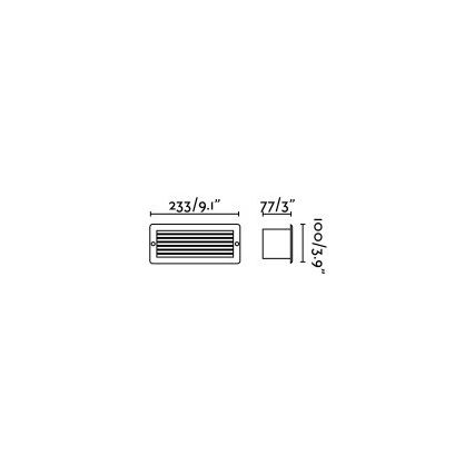 FARO 72094 - LED Außeneinbauleuchte STRIPE-1 LED/5W/230V IP54