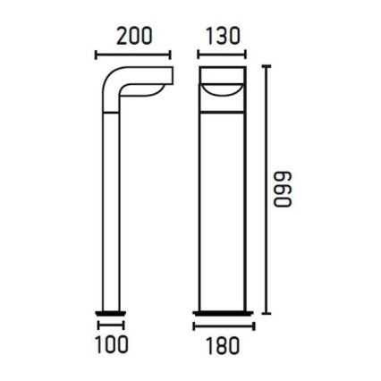 FARO 74411 - Außenlampe KLAMP 1xE27/15W/230V IP44