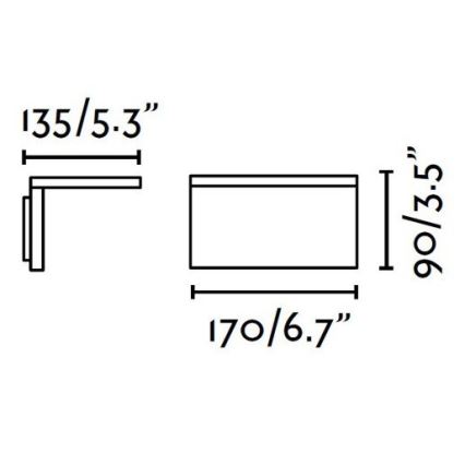 FARO 74419 - LED-Außenwandleuchte ELE LED/6W/230V IP54