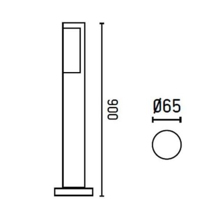 FARO 75523 - LED Außenlampe BERET-1 LED/8W/230V IP54