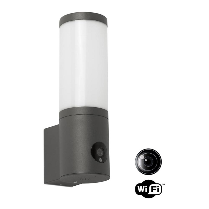FARO 75701 - LED-Wandleuchte für den Außenbereich mit Kamera ORWEL LED/9W/230V IP54