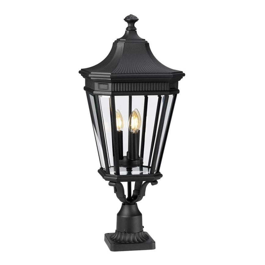 Feiss - Außenlampe COTSWOLD LANE 3xE14/60W/230V IP44 schwarz