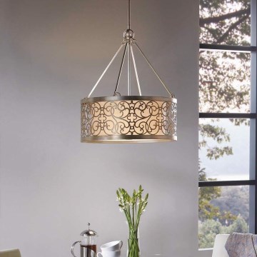 Feiss - Deckenleuchte ARABESQUE mit Stange 4xE27/60W/230V, gold