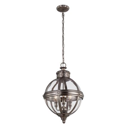 Feiss - Hängeleuchte an Kette ADAMS 3xE14/60W/230V bronzen