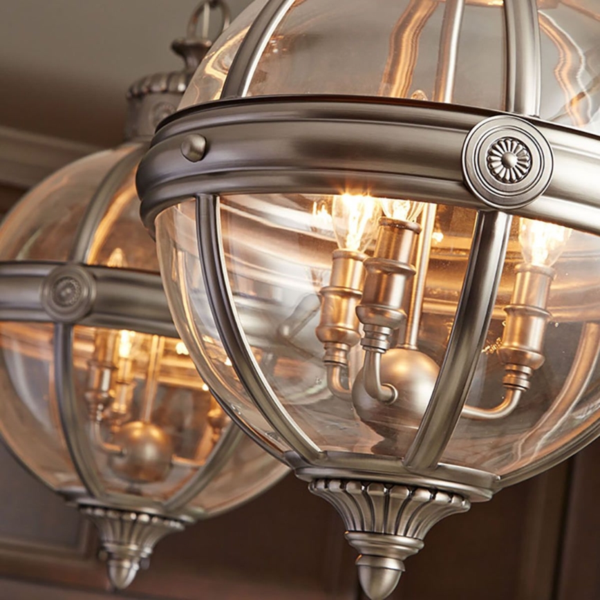 Feiss - Hängeleuchte an Kette ADAMS 3xE14/60W/230V bronzen