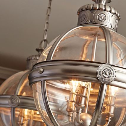 Feiss - Hängeleuchte an Kette ADAMS 3xE14/60W/230V bronzen