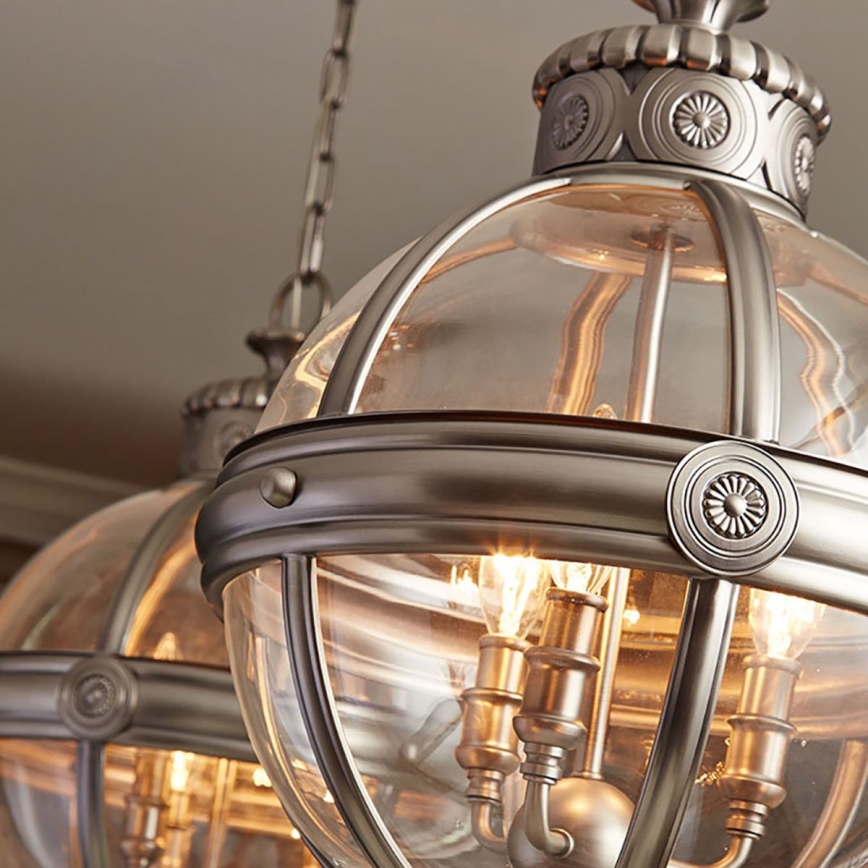Feiss - Hängeleuchte an Kette ADAMS 3xE14/60W/230V bronzen