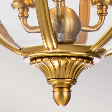 Feiss - Kronleuchter an Kette ADAMS 3xE14/60W/230V golden