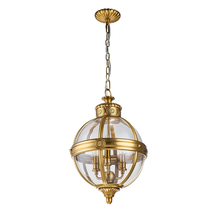 Feiss - Kronleuchter an Kette ADAMS 3xE14/60W/230V golden