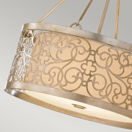 Feiss - Deckenleuchte ARABESQUE mit Stange 4xE27/60W/230V, gold