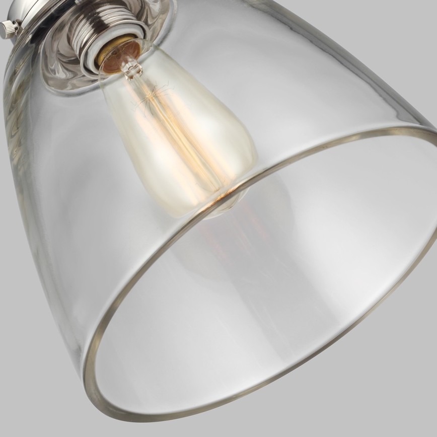 Feiss - Hängeleuchte BASKIN 1xE27/60W/230V glänzendes Chrom