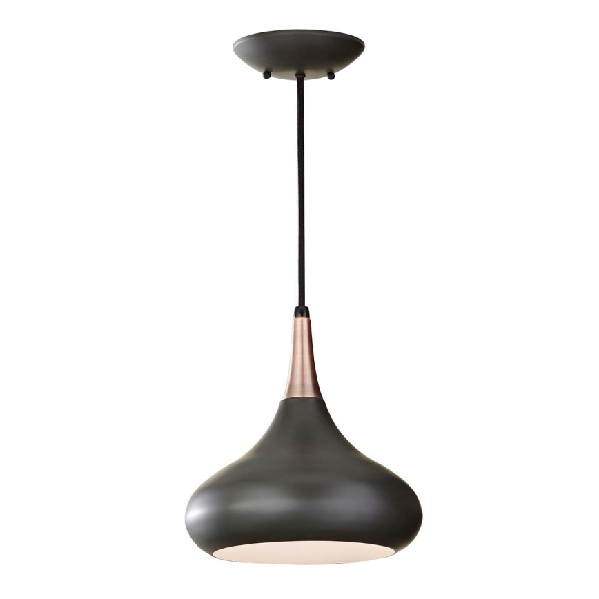 Feiss - Pendelleuchte an Kabel BESO 1xE27/60W/230V Ø 25,4 cm schwarz/kupfer