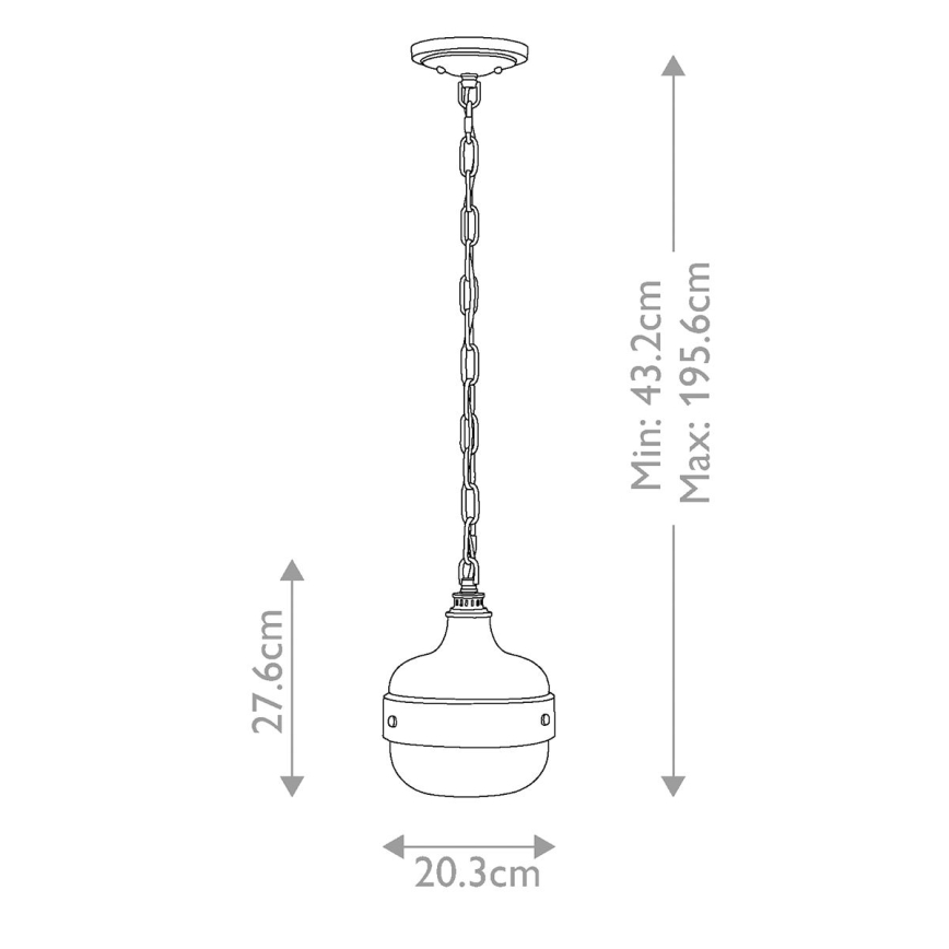 Feiss - Hängeleuchte an Kette CADENCE 1xE27/75W/230V