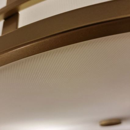 Feiss - Pendelleuchte mit Stange FUSION 3xE27/40W/230V gold