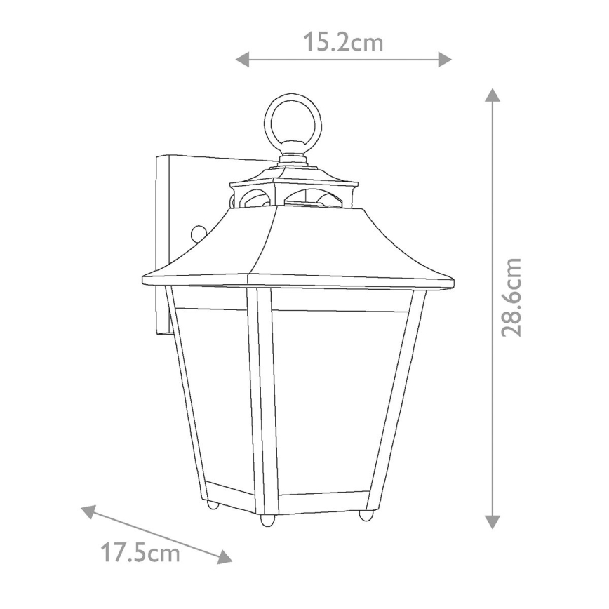 Feiss - Outdoor-Wandleuchte GALENA 1xE27/60W/230V IP44