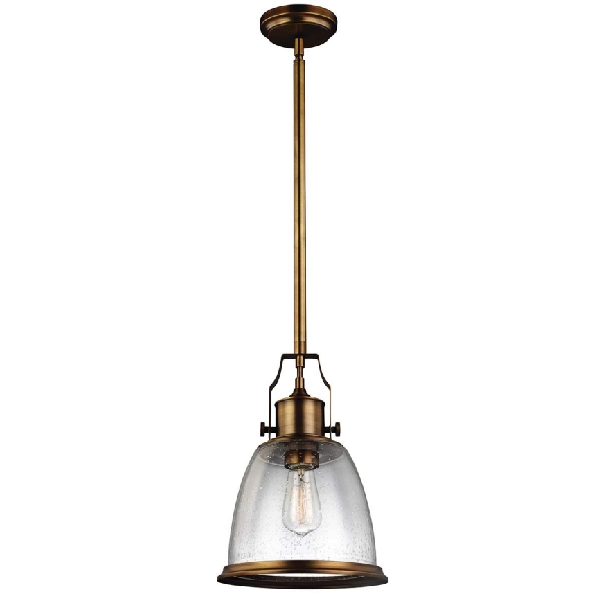 Feiss - Deckenleuchte an Stange HOBSON 1xE27/60W/230V bronzen