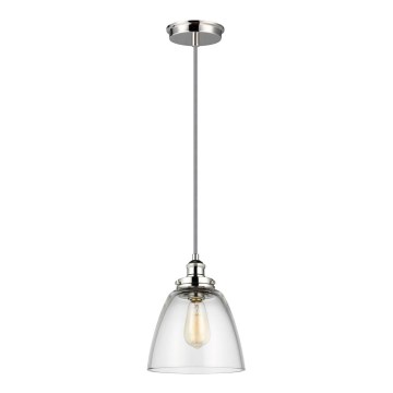 Feiss - Hängeleuchte BASKIN 1xE27/60W/230V glänzendes Chrom