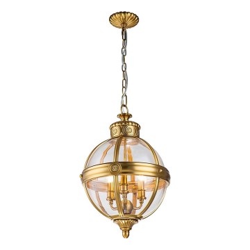 Feiss - Kronleuchter an Kette ADAMS 3xE14/60W/230V golden