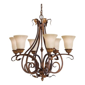 Feiss - Kronleuchter an Kette SONOMA VALLEY 6xE27/60W/230V