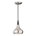 Feiss - Pendelleuchte mit Kabel BESO 1xE27/60W/230V mattchrom/schwarz