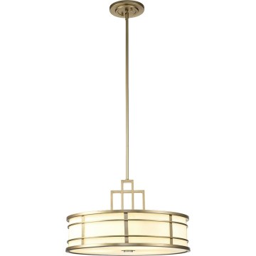 Feiss - Pendelleuchte mit Stange FUSION 3xE27/40W/230V gold