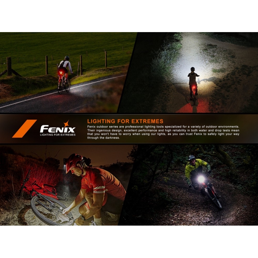 Fenix BC06R - Dimmbares, aufladbares LED-Fahrradlicht LED/USB IP66 90 lm 24,5 h 560 mAh
