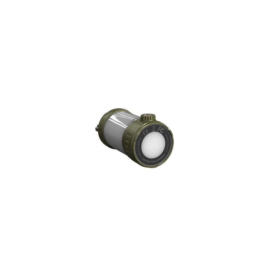 Fenix CL26RPROOLI - Tragbare, aufladbare LED-Leuchte mit Dimm-Funktion LED/USB IP66 650 glänzend 408 h 5000 mAh grün