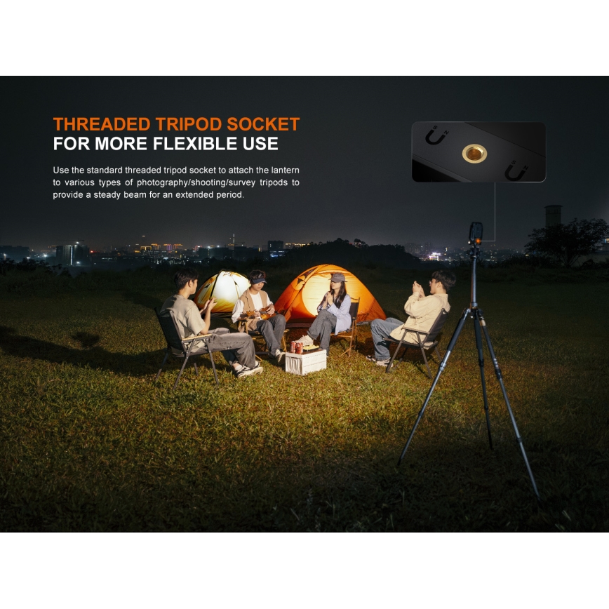 Fenix CL27RGRE - Dimmbare, aufladbare LED-Leuchte LED/USB IP66 1600 glänzend 285 h 5000 mAh