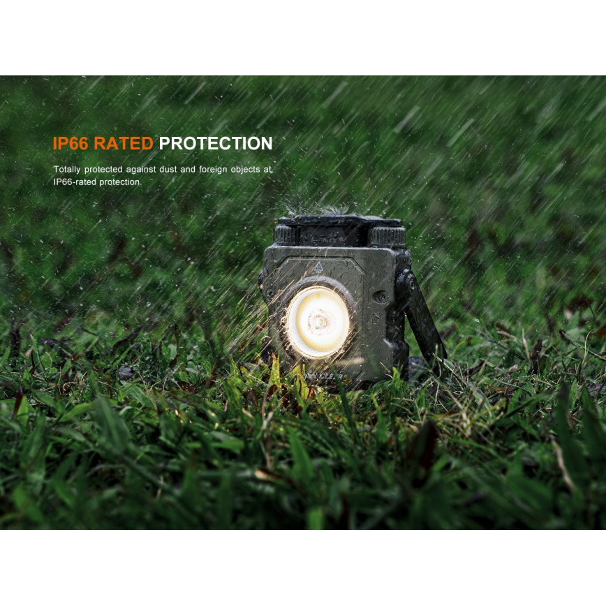 Fenix CL27RGRE - Dimmbare, aufladbare LED-Leuchte LED/USB IP66 1600 glänzend 285 h 5000 mAh