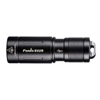 Fenix E02RBLC – Wiederaufladbare LED-Taschenlampe LED/USB IP68 200 lm 6,5 h
