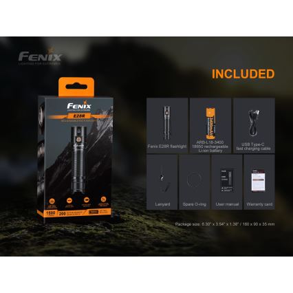 Fenix E28R - LED Wiederaufladbare Taschenlampe LED/2xCR123A IP68