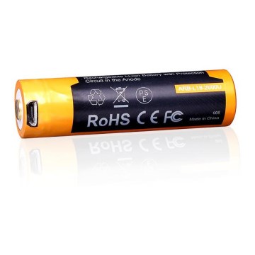 Fenix FE18650LI26USB - 1 Stück Wiederaufladbarer USB-Akku / 3,6 V, 2600 mAh
