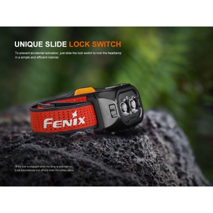 Fenix HL18RTV20BLC - Dimmbare, aufladbare LED-Stirnlampe LED/USB/3xAAA IP66 800 lm 160 h 1900 mAh schwarz/orange
