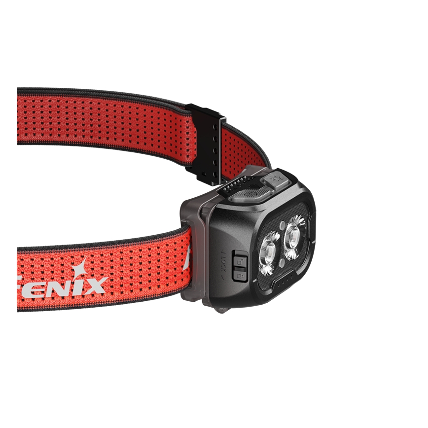 Fenix HL18RTV20BLC - Dimmbare, aufladbare LED-Stirnlampe LED/USB/3xAAA IP66 800 lm 160 h 1900 mAh schwarz/orange