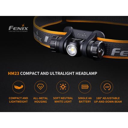 Fenix HM23 - LED-Stirnlampe LED/1xAA IP68