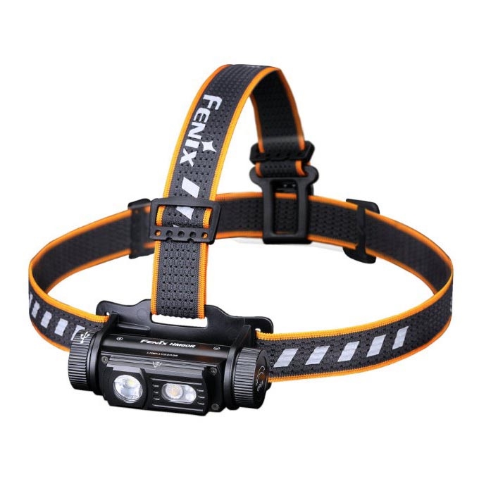 Fenix HM60R - Dimmbare, aufladbare LED-Stirnlampe 4xLED/USB/2xCR123A IP68 1300 glänzend 300 h 3400 mAh