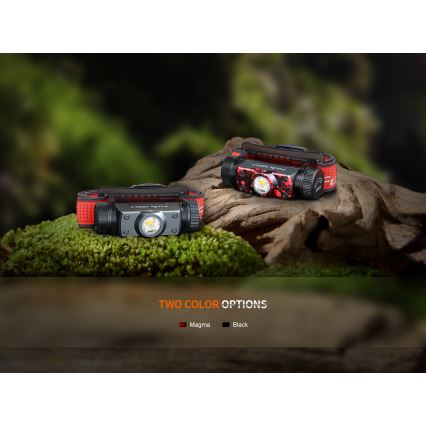 Fenix HM62TMGM - Dimmbare, aufladbare LED-Stirnlampe LED/USB IP68 1200 glänzend 280 h 3400 mAh