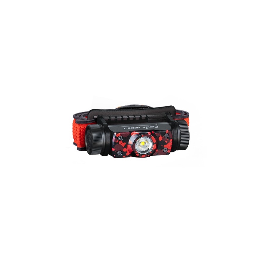 Fenix HM62TMGM - Dimmbare, aufladbare LED-Stirnlampe LED/USB IP68 1200 glänzend 280 h 3400 mAh