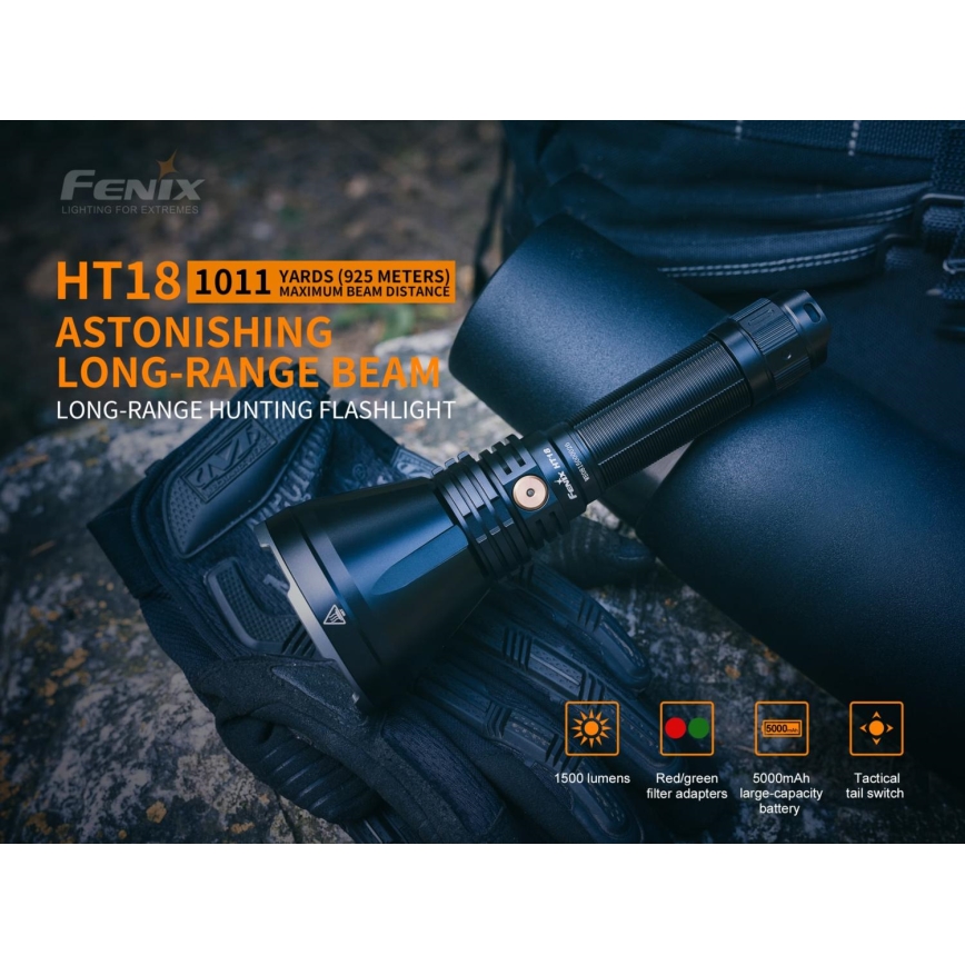 Fenix HT18SFT40 - LED Dimmbar wiederaufladbare Taschenlampe LED/1x21700 IP68 1500 lm 61 h